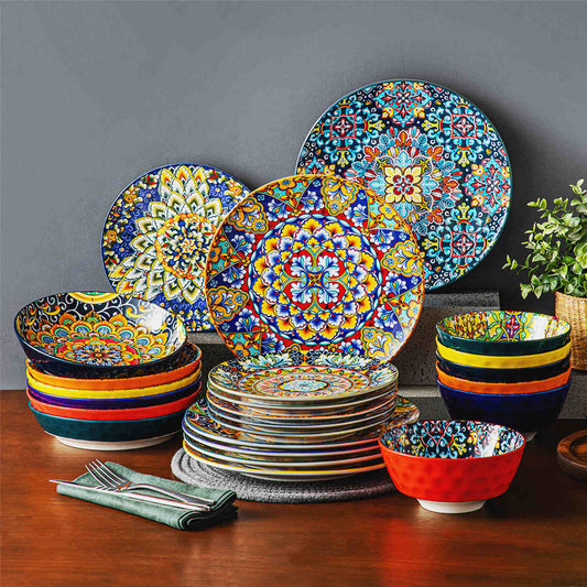 vancasso Simi Boho Chic 24 Piece Porcelain Dinnerware Set