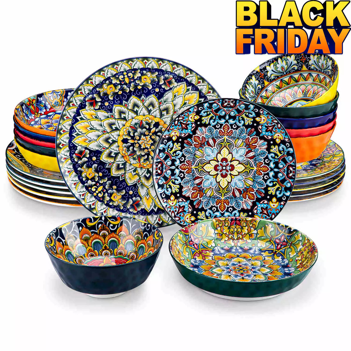 Simi 24 Piece Dinnerware Set