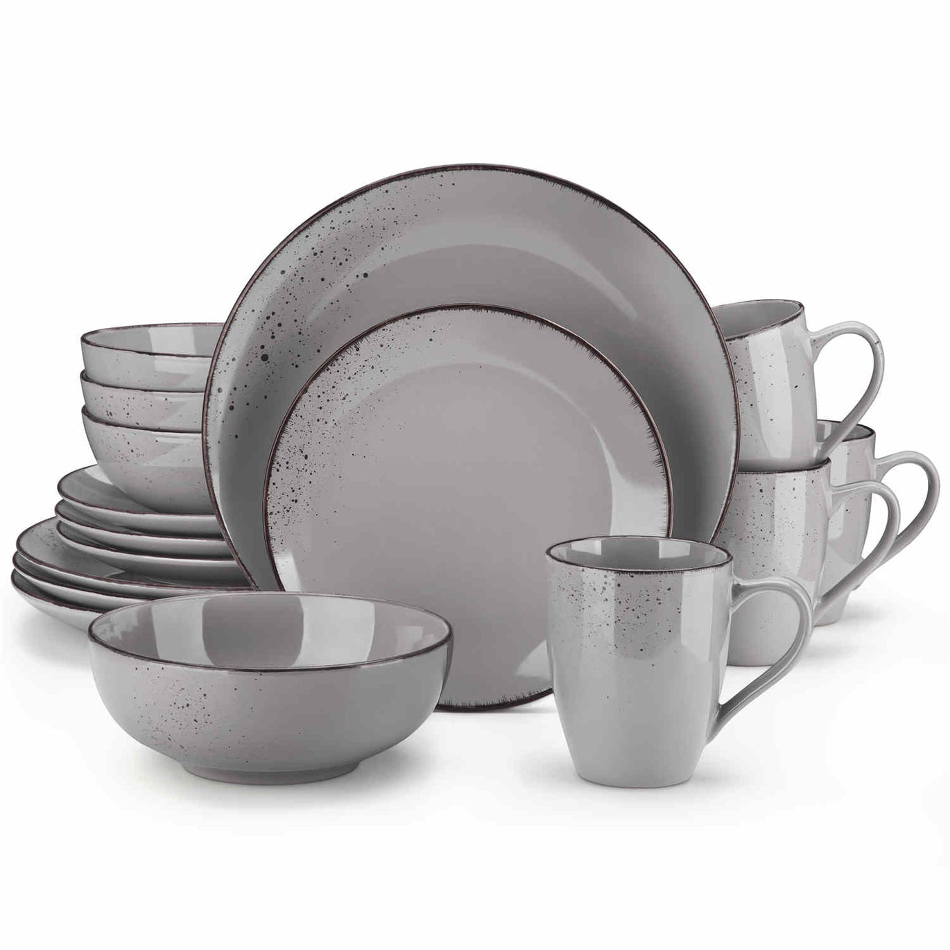 Gray dinnerware sets hot sale