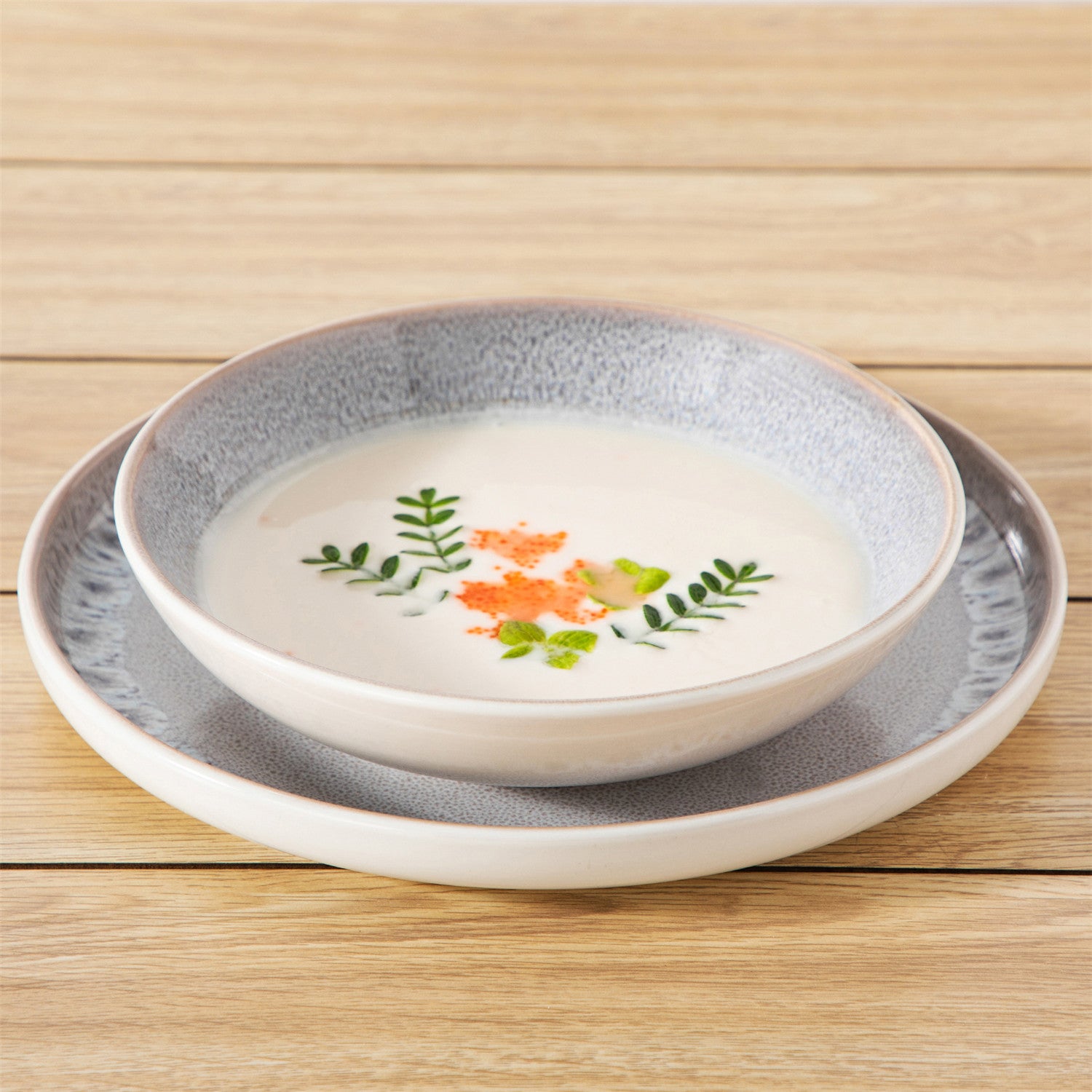 Snow 24-Piece Stoneware Dinnerware Set - Service For 6 Minimalist Design Let You Enjoy Elegance Every Day - Beige
